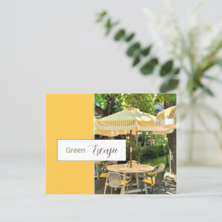 Groene Ontsnapping | Schitterend Park Café Ansicht Kaart
