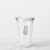 Groene Oog Kat  Acryl Drinkbeker (Achterkant)