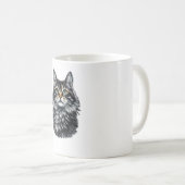 Groene Oog Kat  Koffiemok (Voorkant rechts)