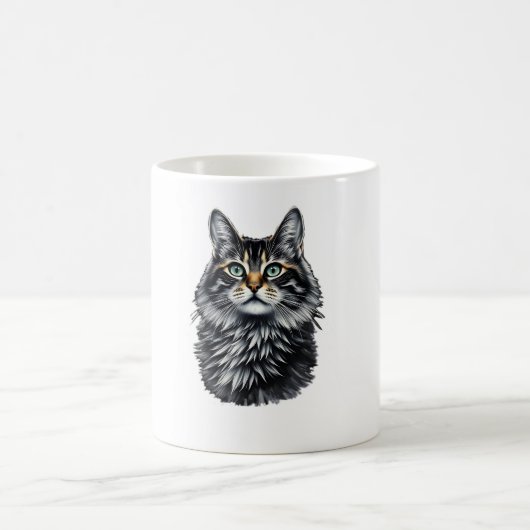 Groene Oog Kat  Koffiemok (Center)