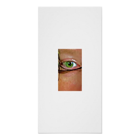 Groene Oogblik Fotografie Art Print MLO Perfect Poster (Voorkant)