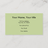 Groene oogdinosauruskikker met hagedis visitekaartje (Achterkant)