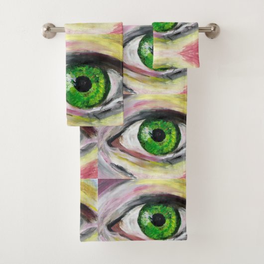 Groene oogdoekset bad handdoek (Insitu)