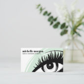 Groene oogoogschaduw Eyelash Brows professional Visitekaartje (Staand voorkant)