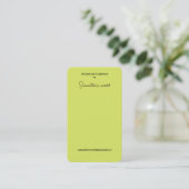 Groene Oorbellen Display Visitekaartje (Staand voorkant)