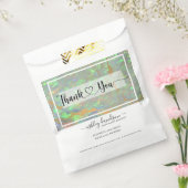 Groene Opal | Cadeauzakken | Papieren winkelzakken Bedankzakje (Gezegeld)