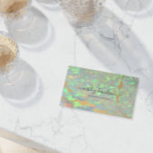 Groene Opal en Gold Modern Glam Visitekaartjes