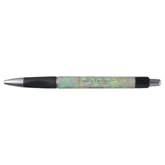 Groene Opal | Modern Glam Promotion Pen (Voorkant)