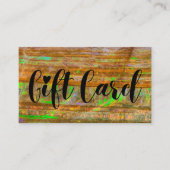 Groene Opal Rock lagen Iridescent Store Gift Kaart Visitekaartje (Voorkant)