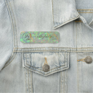 Groene Opal Zakelijk Logo Naamlabel Naamplaatje