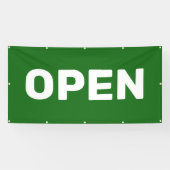 Groene OPEN Banner (Horizontaal)