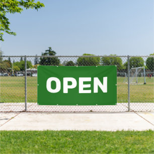 Groene OPEN Banner