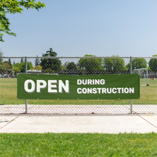 Groene Open Tijdens Bouw Banner (Insitu)
