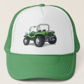 groene open top bug honkbal trucker pet (Voorkant)