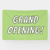 Groene opening! Banner (Horizontaal)