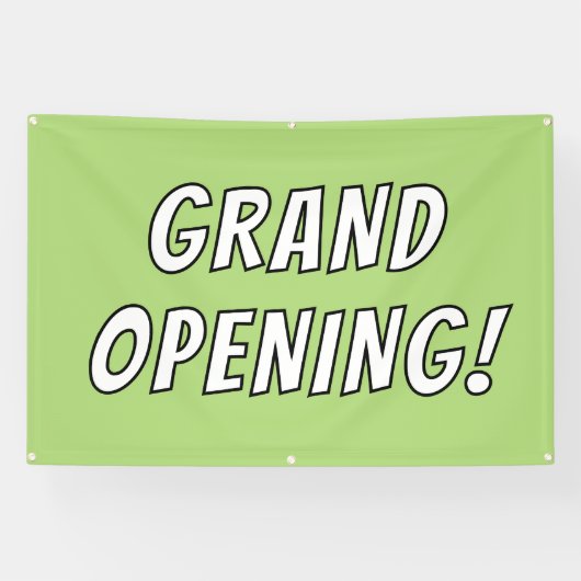 Groene opening! Banner (Horizontaal)