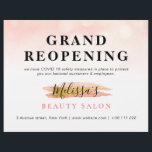 GROENE OPENING | trendy goudroze schoonheidssalon Flyer<br><div class="desc">prachtig ontwerp in roze wit en goud met trendy tekst. De tekst kan gepersonaliseerd zijn.</div>