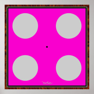 Groene optische illusie draaien poster