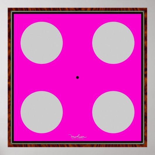 Groene optische illusie draaien poster (Voorkant)