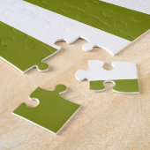 Groene optische illusie legpuzzel (Zijkant)