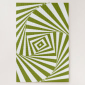 Groene optische illusie legpuzzel (Verticaal)