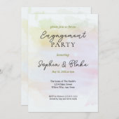 Groene/Oranje Abstracte Waterverf Kaart (Voorkant / Achterkant)