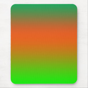 Groene Oranje fantasiekleuren - roosterblok Muismat