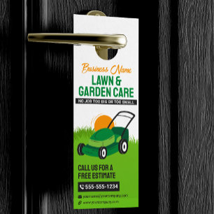 Groene & Oranje Gazon & Tuinverzorging Maaier Mulc Deurhanger