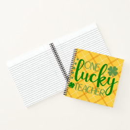 GROENE ORANJE GELE EEN GELUKKIGE LERAAR NOTITIEBOEK