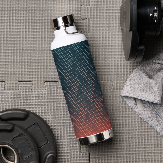 Groene & Oranje Halftone Thor Kopervacuüm 32 oz Waterfles (Gym)