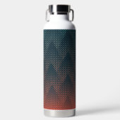 Groene & Oranje Halftone Thor Kopervacuüm 32 oz Waterfles (Voorkant)