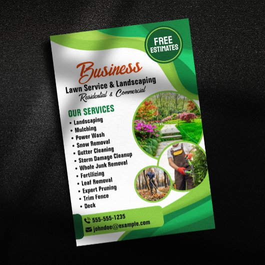 Groene & Oranje Lawncare Landscaping & Lawn Servic Flyer