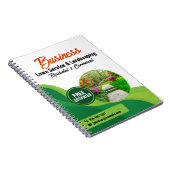 Groene & Oranje Lawncare Landscaping & Lawn Servic Notitieboek (Rechterzijde)