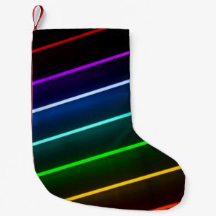 GROENE, ORANJE, RODE, BLAUW EN PAARS GESRIPEERD LI KLEINE KERSTSOK