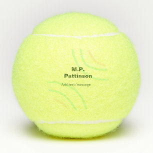 Groene oranje strepen voeg naam tekstbericht eenvo tennisballen