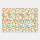 GROENE ORANJE TAN HERFST AUTUMN VERLATEN INPAKPAPIER VEL (Voorkant 3)