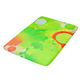 Groene & Oranje Tinten Badmat (Gekanteld)