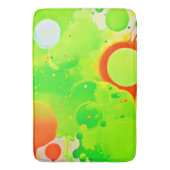 Groene & Oranje Tinten Badmat (Voorkant Verticaal)