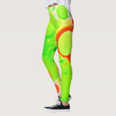 Groene & Oranje Tinten Leggings (Links)