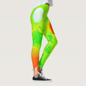 Groene & Oranje Tinten Leggings (Rechts)