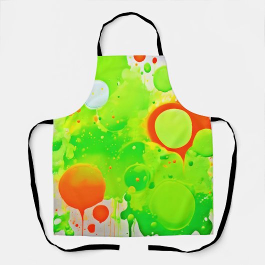 Groene & Oranje Tinten Schort (Voorkant)