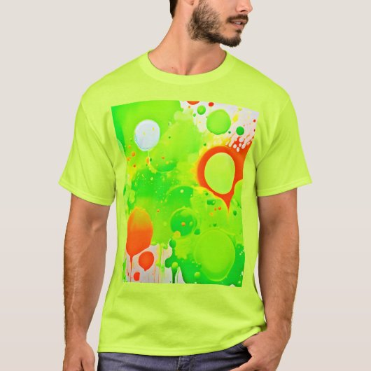 Groene & Oranje Tinten T-shirt (Voorkant)