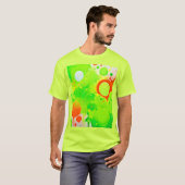 Groene & Oranje Tinten T-shirt (Voorkant volledig)