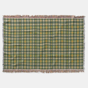 Groene oranje vintage St. Patrick geruite patroon Deken