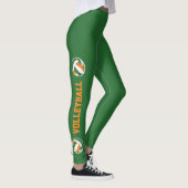 groene oranje volleybalken met leggings op poten (Rechts)