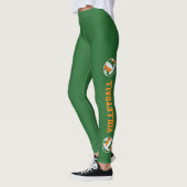 groene oranje volleybalken met leggings op poten (Links)