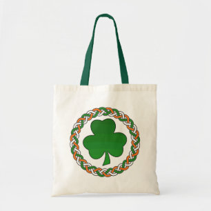 Groene oranje, witte olifantenzak tote bag
