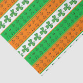 GROENE ORANJE WITTEN VAN IERSE SCHAMROKKEN TISSUEPAPIER (Detail)