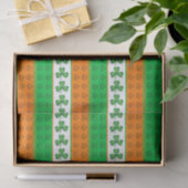 GROENE ORANJE WITTEN VAN IERSE SCHAMROKKEN TISSUEPAPIER (Geschenk)