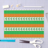GROENE ORANJE WITTEN VAN IERSE SCHAMROKKEN TISSUEPAPIER (Craft)